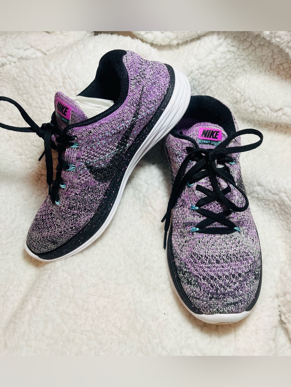 Pre-Owned Nike Flyknit Lunar 3 Running Shoes